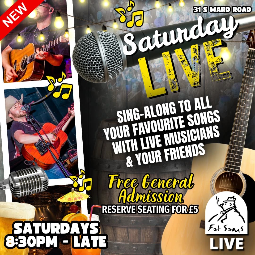 Saturday Live: sing along to all your favourite songs with live musicians and your friends at 31 South Ward Road. Free general admission, reserve seating for £5. Saturdays, 8:30pm–late.